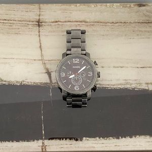 Nate Chronograph Smoke Stainless Steel Watch